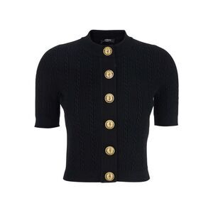 Balmain Women's 4-Pocket Knitted Cardigan